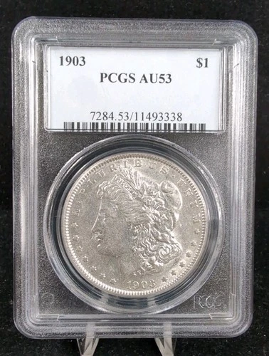1903 P Morgan Silver Dollar $1 PCGS AU53 #7238