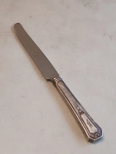 Antique WALLACE STERLING HANDLE DINNER KNIFE UNKNOWN PATTERN