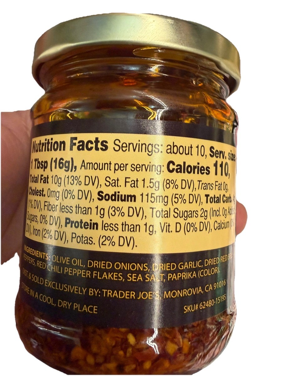 Trader Joe's Crunchy Chili Onion 6 oz ( chilli oil ) new | eBay