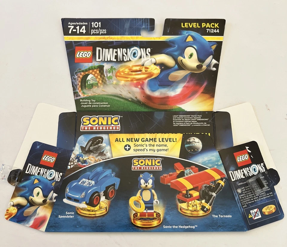 LEGO DIMENSIONS: Sonic the Hedgehog Level Pack (71244) 100% Completo, Etiquetas Funcionan Foto 2 de 3