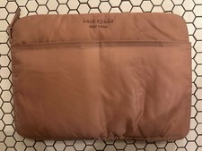 Kate Spade New York Pale pink laptop computer sleeve padded zipper closure
