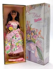 1996 Brunette Spring Petals Barbie Puppe / Av...