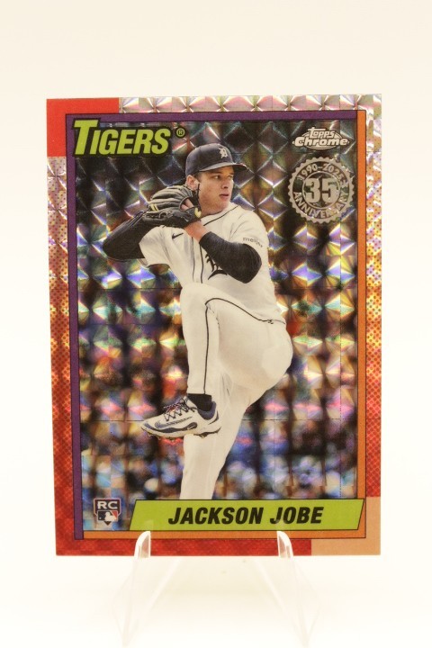 2025 Topps Chrome Update Jackson Jobe 1990 Geometric Refractor Rookie #90CU-17
