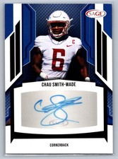 2024 Sage High Series Football Chau Smith-Wade Black Parallel RC Auto #A-CSW
