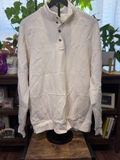 Men's Goodfellow  Co Ivory Quilted Sweatshirt M