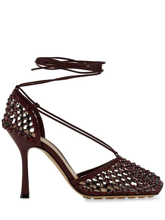 Bottega Veneta - Women - Woven High Heel Sandals - Red 374890₽