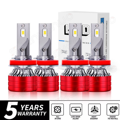 4X 6000K LED Headlight for Chevrolet Impala 2006-2013 High Low Beam Bulb Combo
