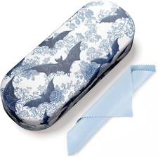 Hard Shell Leather Sunglasses Case,Classic Fashionable Cute Large Glasses Case f