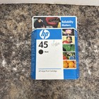 HP 45 Black Ink Cartridge New Sealed Expired 01/2008 Genuine Original 51645A