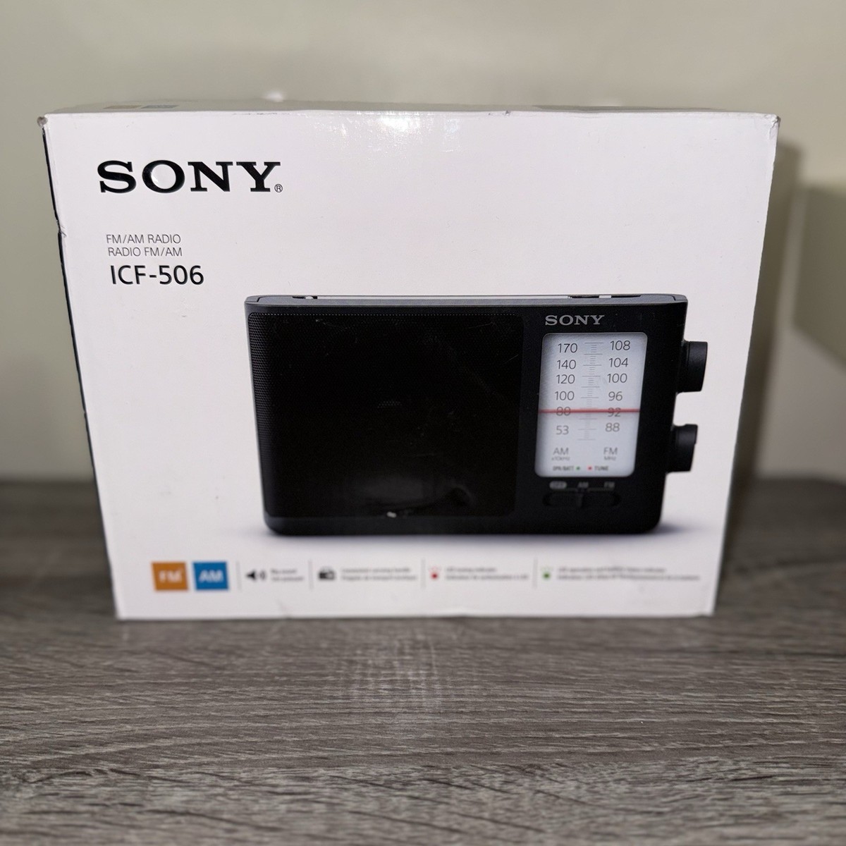 Sony ICF506 Analog Portable/Tabletop Radio for sale online