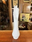 Vintage Fenton Hobnail White Milk Glass Swung Vase