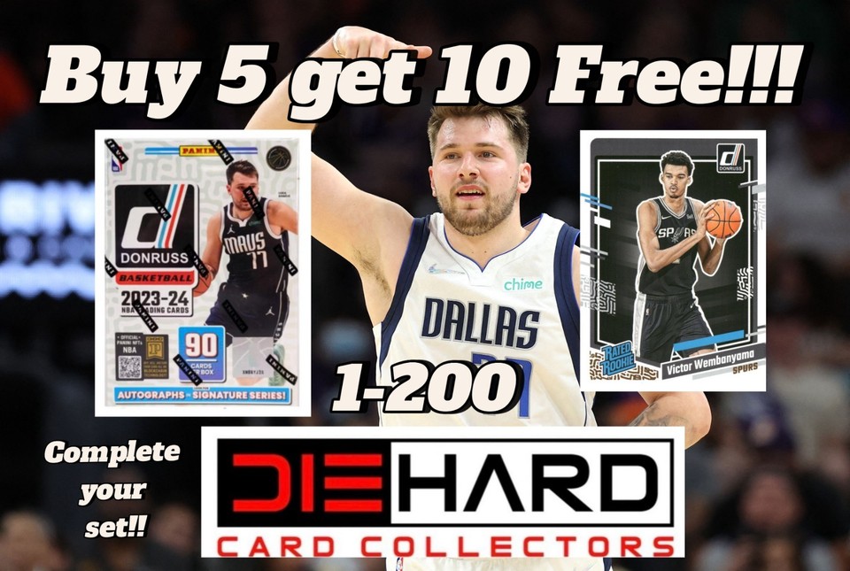 2023-24 Donruss Basketball NBA Base 1-200 Your Set You Pick Buy 5 get 10 free