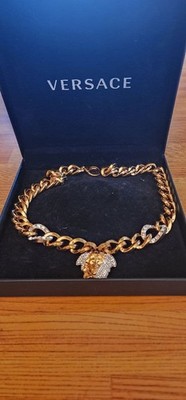 VERSACE gold chain necklace