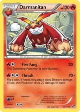 Darmanitan BLW 25/114 R Black and White Pokemon Card LP
