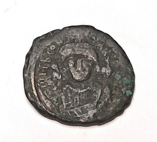 Pièce de monnaie antique Byzantine