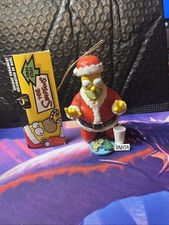 The Simpsons Holiday Ornament Homer Milk and Cookies Santa Kurt Adler 2004 NEW