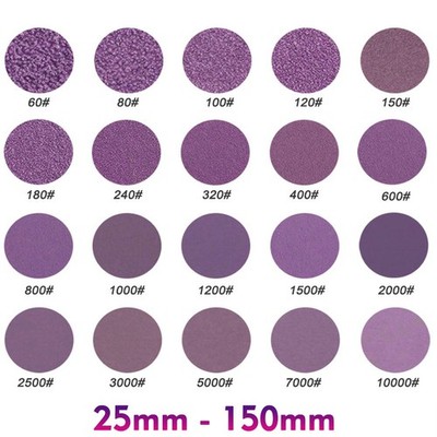 25mm-150mm Schleifscheiben Tellerschleifer 60-10000 Körnung Haft Klett