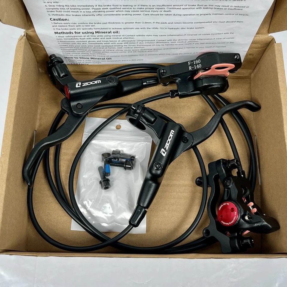Zoom HB-875 MTB Juego de frenos de disco hidráulicos delanteros 800 mm traseros 1450 mm para bicicleta eléctrica MTB Foto 2 de 4