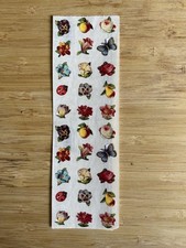 Vintage Stickers 1993 Grossman's Gifted Line Mini Flowers Fruit Victorian