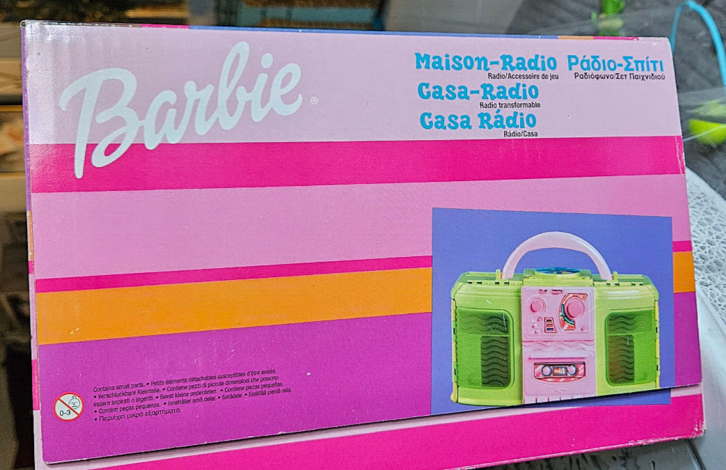 Maison De Poupée Barbie Radio / Casa Radio – Mattel 2000, NEUVE, Fabriquée En République Tchèque