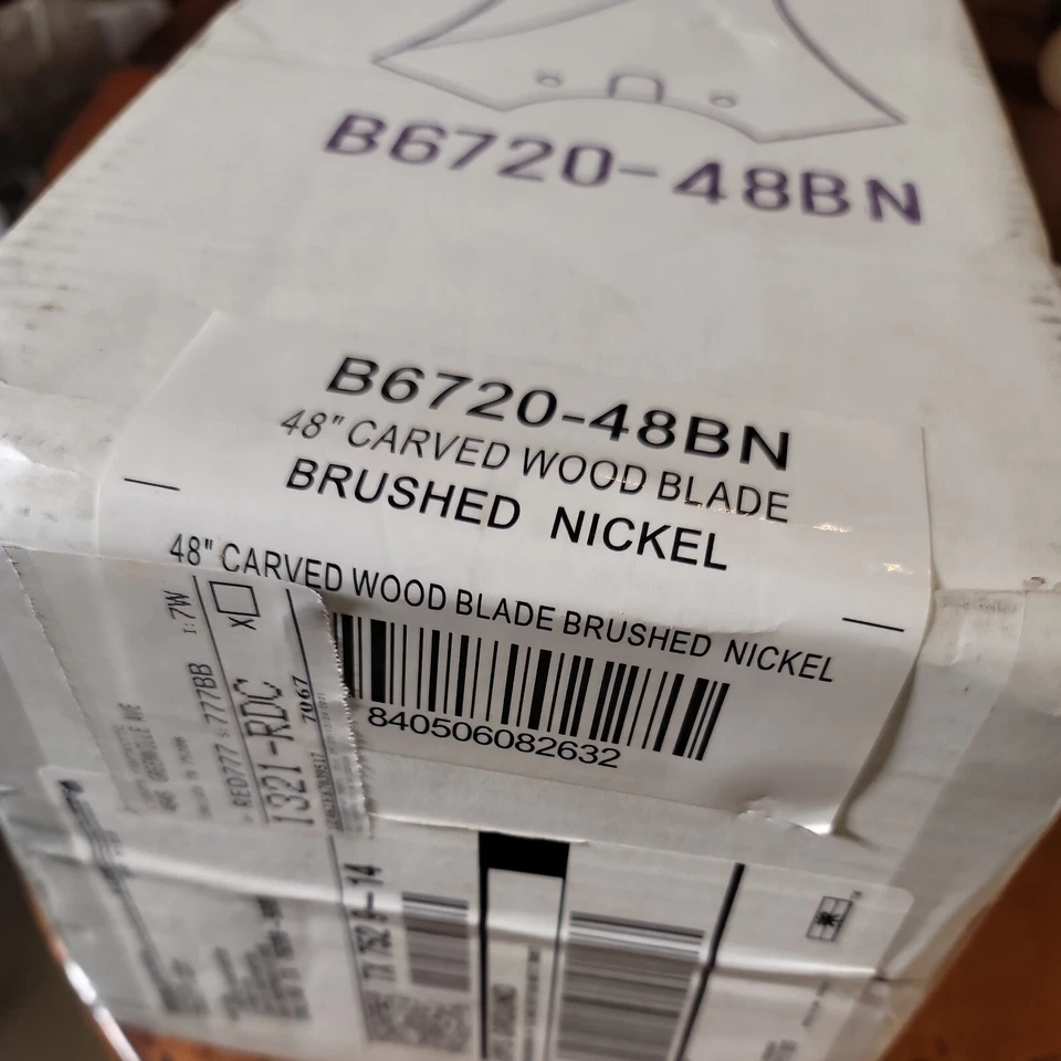 Fanimation Spitfire 48" Blade Set of 3, Brushed Nickel - B6720-48BN - Image 2 of 3