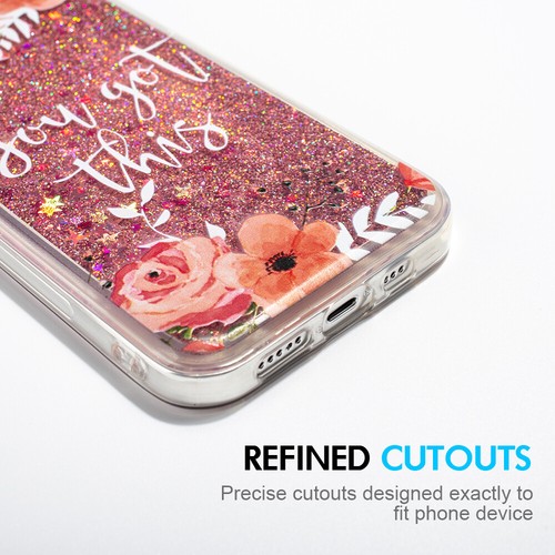 For iPhone 15 15 Pro Max Dynamic Glitter Liquid Quicksand Protective Cover Case - Picture 30 of 47