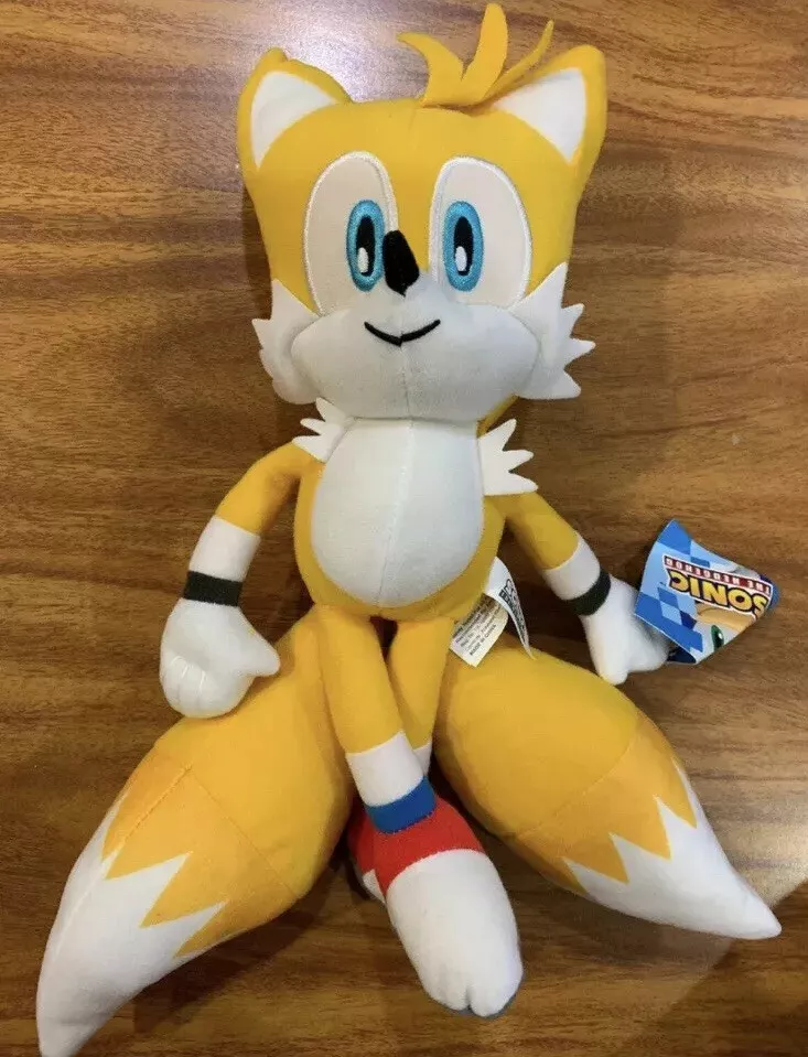 BRAND NEW! Large 12” Tails Sonic The Hedgehog Yellow Plush Stuffed Licensed  Toy