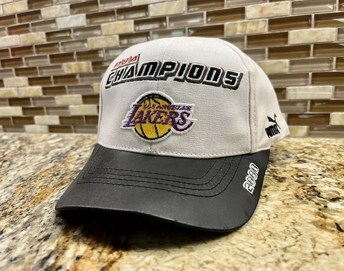 RARE Vintage Los Angeles Lakers 2000 NBA Championship Hat Puma Kobe Bryant Shaq