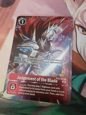 Judgement of The Blade ALTERNATE ART - NM Double Diamond Premium Digimon Card...