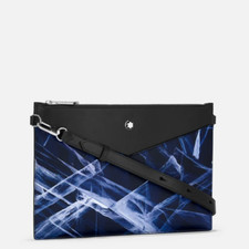 $845 Msrp - Montblanc MeisterstÜck Glacier Folio Mb129742 129742 Premium Leather