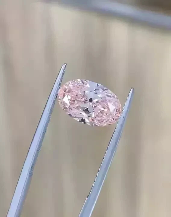 1.50 Ct Certified Natural Oval Cut Pink Color Diamond Excellent VVS1 W130 - Image 2 of 3