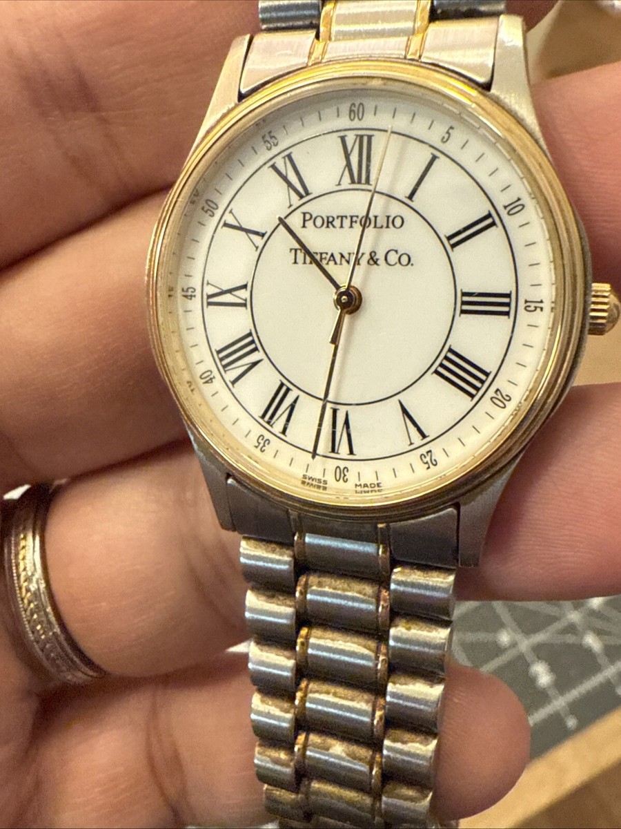 時計 Tiffany&Co. PORTFOLIO 100years Portfolio By Tiffany & Co Men's Watch For Union Pacific Two Tone