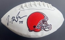 Joel Bitonio Signed Autographed Cleveland Browns Logo Football Psa/Dna Coa