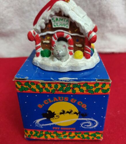 Papel S. Claus & Co. Pet Shoppe ornament Cat in box 2.5" - Picture 1 of 8