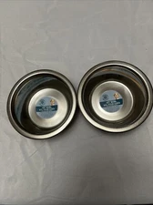 Greenbrier Kennel Club Stainless Steel Dog Bowl Color Pink Rose -----SET OF 2