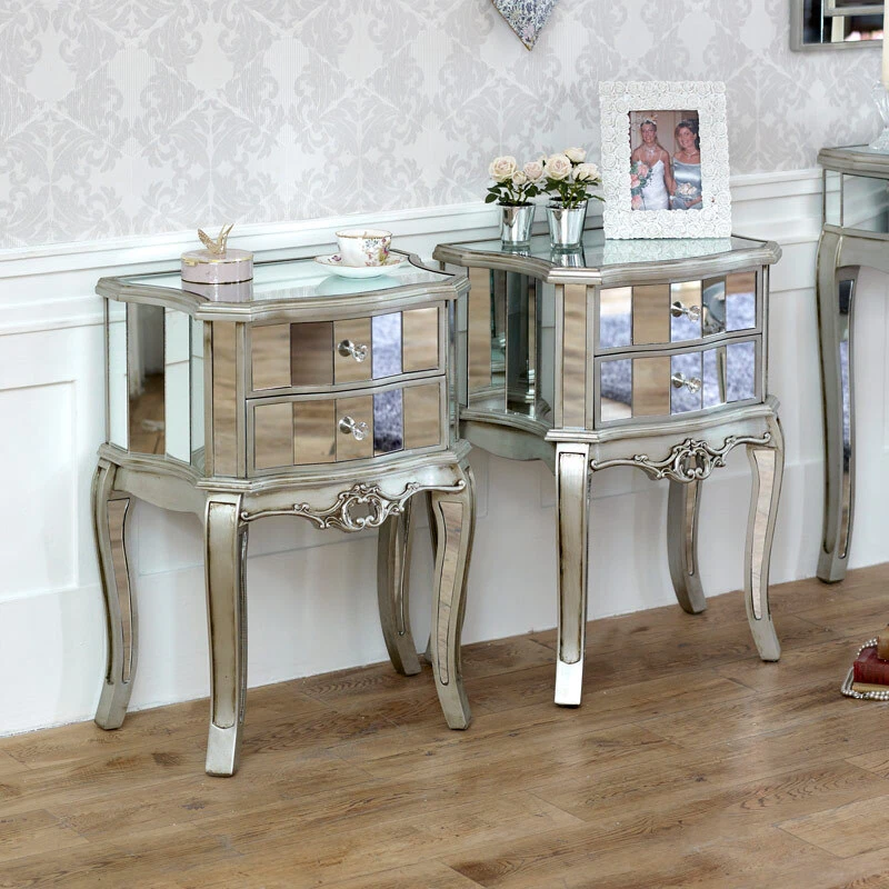 Glass bedroom on sale furniture ebay