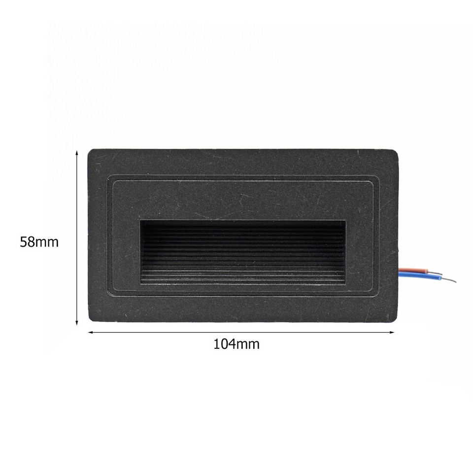 Recessed LED Stair Wall Light Waterproof Outdoor Corridor Step Lamp