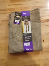 Weatherproof Vintage Straight Fit Water Resistant 5 Pocket Pants Tan 40Wx34L