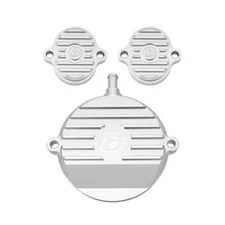 Kawasaki KLX140 TBparts Silver billet head cover kit  Kawasaki KLX140 TBW9427