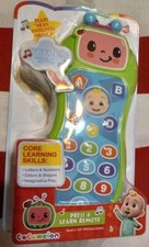 BRAND NEW COCOMELON PRESS  LEARN REMOTE TOY-LEARN ABC'S 123'S COLORS  NUMBERS 