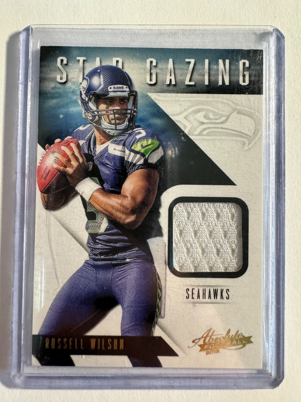 Russell Wilson Panini Absolute Star Gazing Materials #30 Base