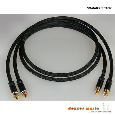 2x 0,75m Cinch-Kabel Albedo Neutrik/Rean Sommer Cable NF-Kabel Phonokabel..Mega
