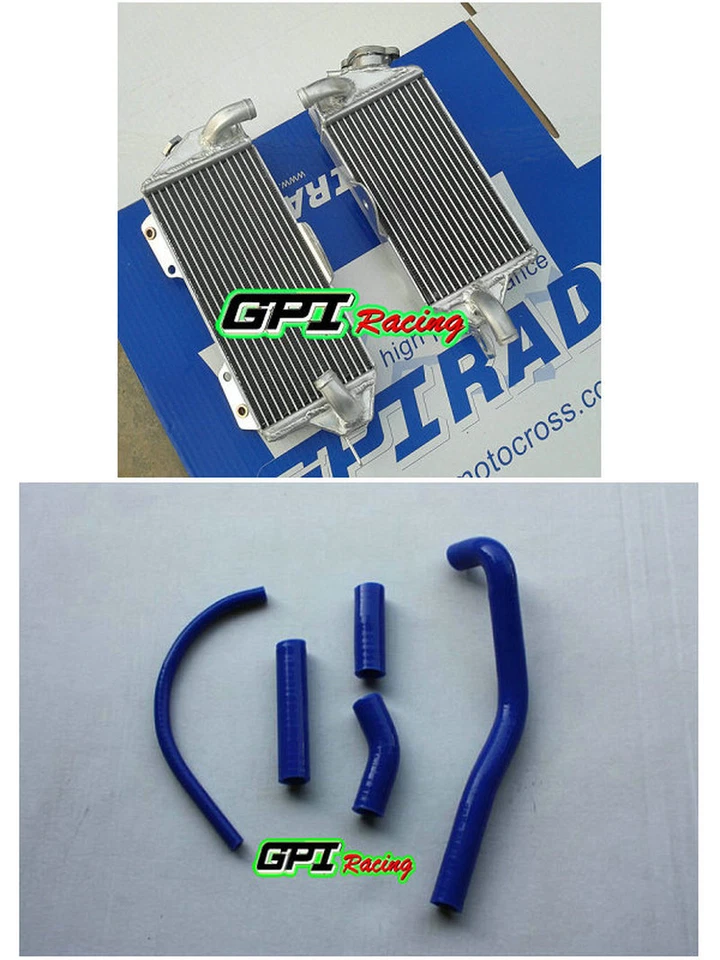 PARA KAWASAKI KX500 KX 500 1988-2004 03 02 2001 2000 1999 RADIADOR Y MANGUERA ALUMINIO Foto 2 de 4