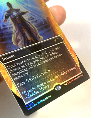 MTG Teferi's Protection RAINBOW FOIL Secret Lair Sheldon's