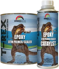 Speedokote Epoxy Fast Dry 2.1 Low Voc DTM Primer & Sealer Gray Quart Kit, SMR-26