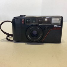 Vintage Nikon One Touch 35mm Film Camera Macro Lens 35mm f/2.8 PARTS OR REPAIR