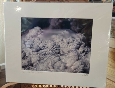 JOHN ROBERTS 2014 SIGNED 11X14 PHOTO CLOUD KING FIRE EL DORADO CO POLLOCK PINES