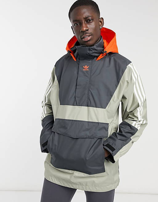 NWT Mens Adidas Anorak 10K Snowboard Jacket $269 grey orange NWT Mens Adidas Anorak 10K Snowboard Jacket $269 grey orange