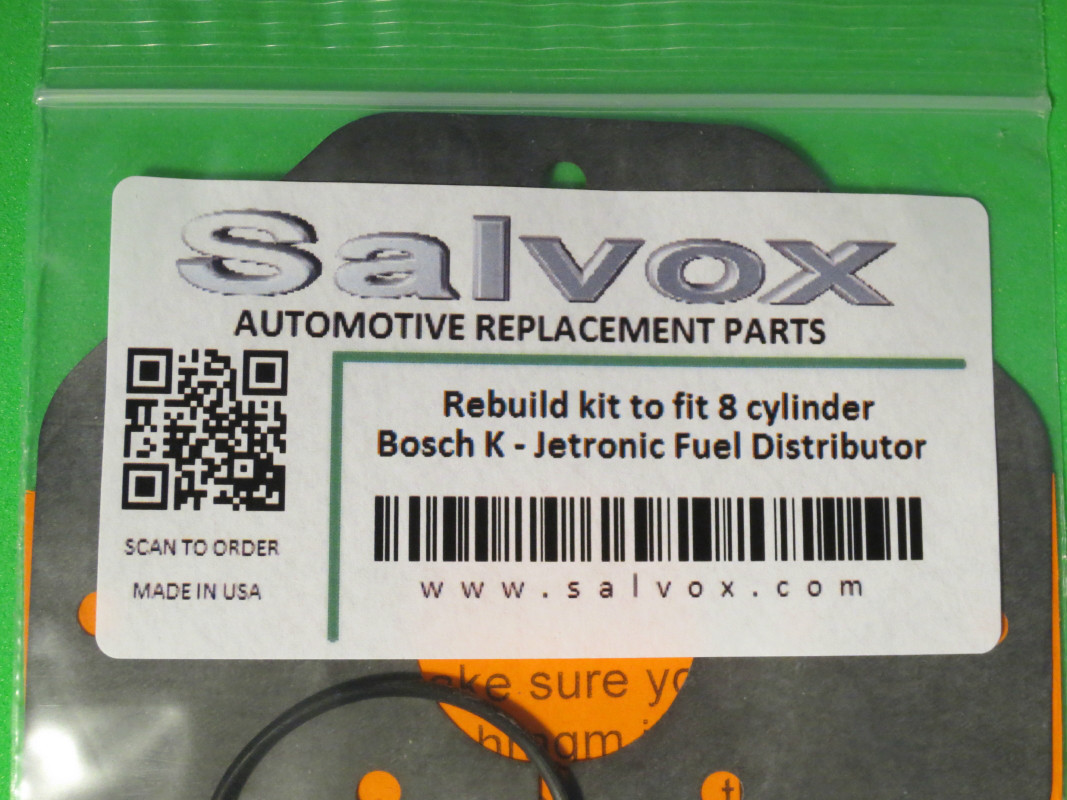 Bosch Fuel Distributor Rebuild Kit for PORSCHE 911 3.3 Turbo 0438100145