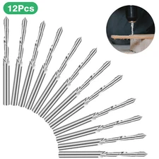 12Pcs Drywall Cut Out Bit 3/16" Sabre Point Cutout Bit Titanium Router Drill Bit
